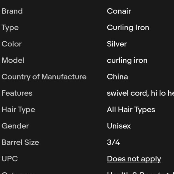 Rare Conair Curling Iron - Picture 4 of 7